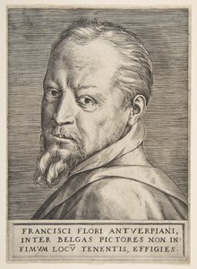 Retrato busto de Frans Floris, 1531-76 de Giulio Bonasone