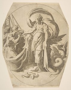Circe y los compañeros de Ulises de Giulio Bonasone