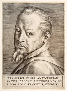 Retrato de Frans Floris, siglo XVI de Giulio Bonasone