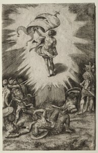 La Resurrección, 1561 de Giulio Bonasone