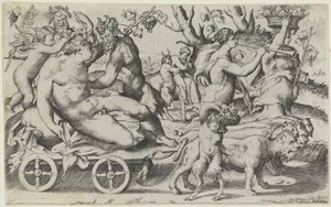 Triomf van Bacchus de Giulio Bonasone