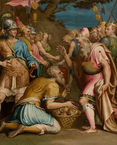 Capilla del SS Sacramento, Segundo tramo lado sur, Giulio Campi, Sacrificio de Melquisedec 1569 de Giulio Campi