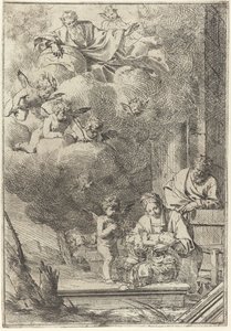 nacimiento de cristo de Giulio Carpioni (I)