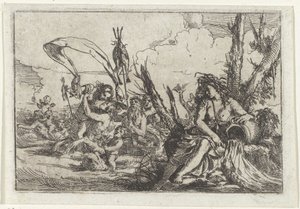 Agua
Náyade con jarra de agua y tritones
Los cuatro elementos (título de la serie) de Giulio Carpioni (I)