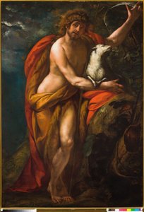 San Juan Bautista en el desierto de Giulio Cesare Procaccini