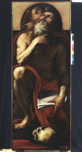 San Jerónimo con un ángel de Giulio Cesare Procaccini