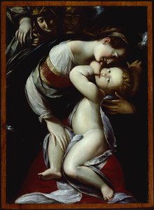 Virgen y Niño con ángeles de Giulio Cesare Procaccini