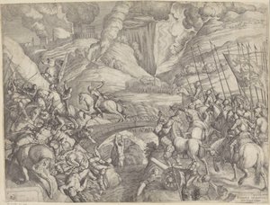 La batalla de Spoleto de Giulio Fontana