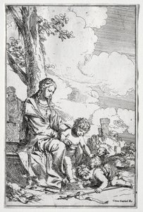 Holy Family with the Infant St. John de Giulio I Carpioni