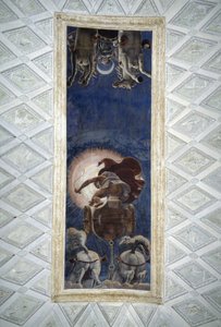 Techo del solárium del Palacio de Té en Mantua de Giulio Romano