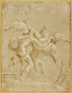 Dédalo e Ícaro de Giulio Romano