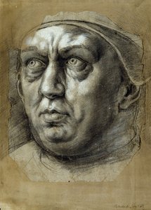 Cabeza del Papa León X de Giulio Romano