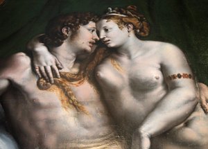 Escena de amor, siglo XVI de Giulio Romano