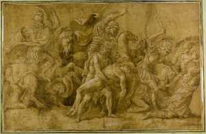 Menelao sostiene el cuerpo de Patroclo