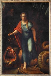 Sainte Marguerite - Santa Margarita ... de Giulio Romano