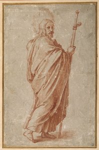 Los Doce Apóstoles: Santiago el Mayor de Giulio Romano