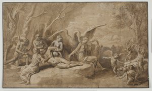 Venus lamentando la muerte de Adonis