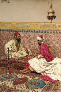 Los jugadores de backgammon de Giulio Rosati