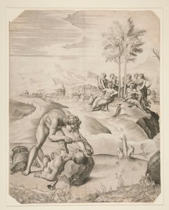Desollamiento de Marsyas de Giulio Sanuto