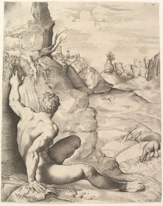 San Juan Bautista en el Desierto de Giulio Sanuto