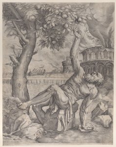 Tántalo, ca. 1557-70 de Giulio Sanuto