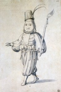 Diseño para un disfraz de cocinero, siglo XVI