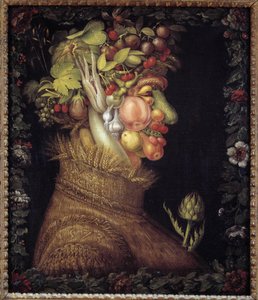 El Verano. Alegoría sobre las Estaciones. Pintura de Giuseppe Arcimboldo (1527-1593). Museo del Louvre