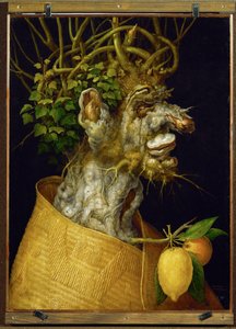 Invierno, alegoría ... (madera de tilo) de Giuseppe Arcimboldo