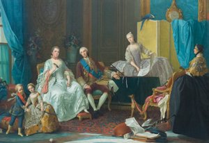 La familia de Don Filippo de Bourbon de Giuseppe Baldrighi