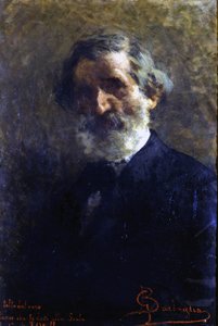 Retrato de Giuseppe Verdi (1813-1901), compositor italiano, por Barbaglia. Conservatorio G. Verdi. Milan de Giuseppe Barbaglia
