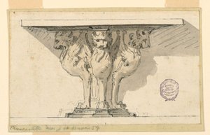 Diseño para una Mesa Consola de Giuseppe Barberi