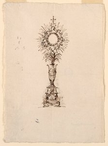 Diseño para una custodia de Giuseppe Barberi