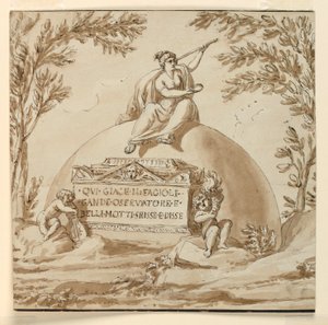 Monumento Sepulcral para el Astrónomo Giovanni B. Fagiuoli de Giuseppe Barberi