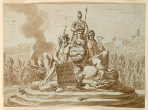Monumento sepulcral para la poeta Maria Maddalena Morelli de Giuseppe Barberi