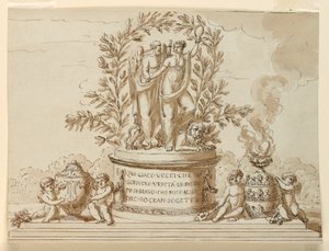 Monumento sepulcral para el escritor Vecei de Giuseppe Barberi