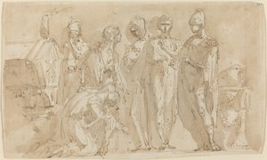 Coriolano ante las Mujeres de Roma de Giuseppe Bernardino Bison