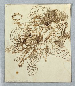 Boceto para una pintura mural de Giuseppe Bernardino Bison