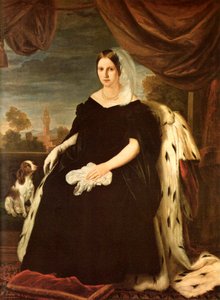 Retrato de María Antonieta de Toscana de Giuseppe Bezzuoli