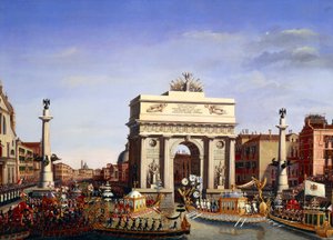 Entrada de Napoleón Bonaparte en Venecia, 29 de noviembre de Giuseppe Borsato