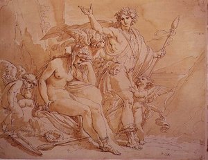 Baco y Ariadna, 1780 de Giuseppe Cades