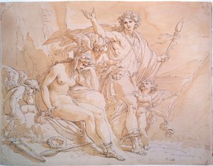 Baco y Ariadna, 1780s. de Giuseppe Cades