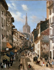 Vista sobre la calle Corsia dei Servi de Giuseppe Canella