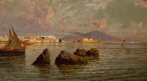 La Bahía de Nápoles de Giuseppe Carelli