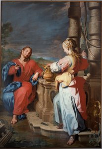 Jesús y la samaritana, c.1722 (óleo sobre lienzo) de Giuseppe Castiglione