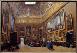 Vista de la Plaza del Salón del Museo del Louvre