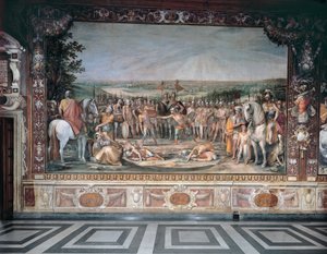 Combate de los Horacios y los Curiacios de Giuseppe Cesari