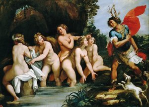 Diana y Acteón, ca 1600-1603 de Giuseppe Cesari