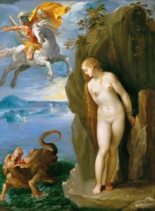 Alemán: Perseus befreit Andromeda Perseo y Andrómeda