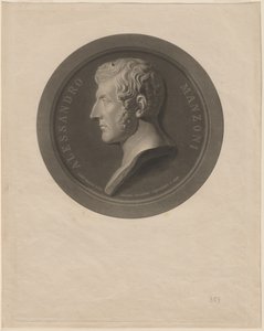 Alessandro Manzoni de Giuseppe Cornienti, after Gaetano Monti