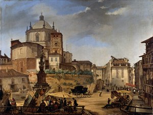 La iglesia de San Lorenzo en Milán de Giuseppe Elena